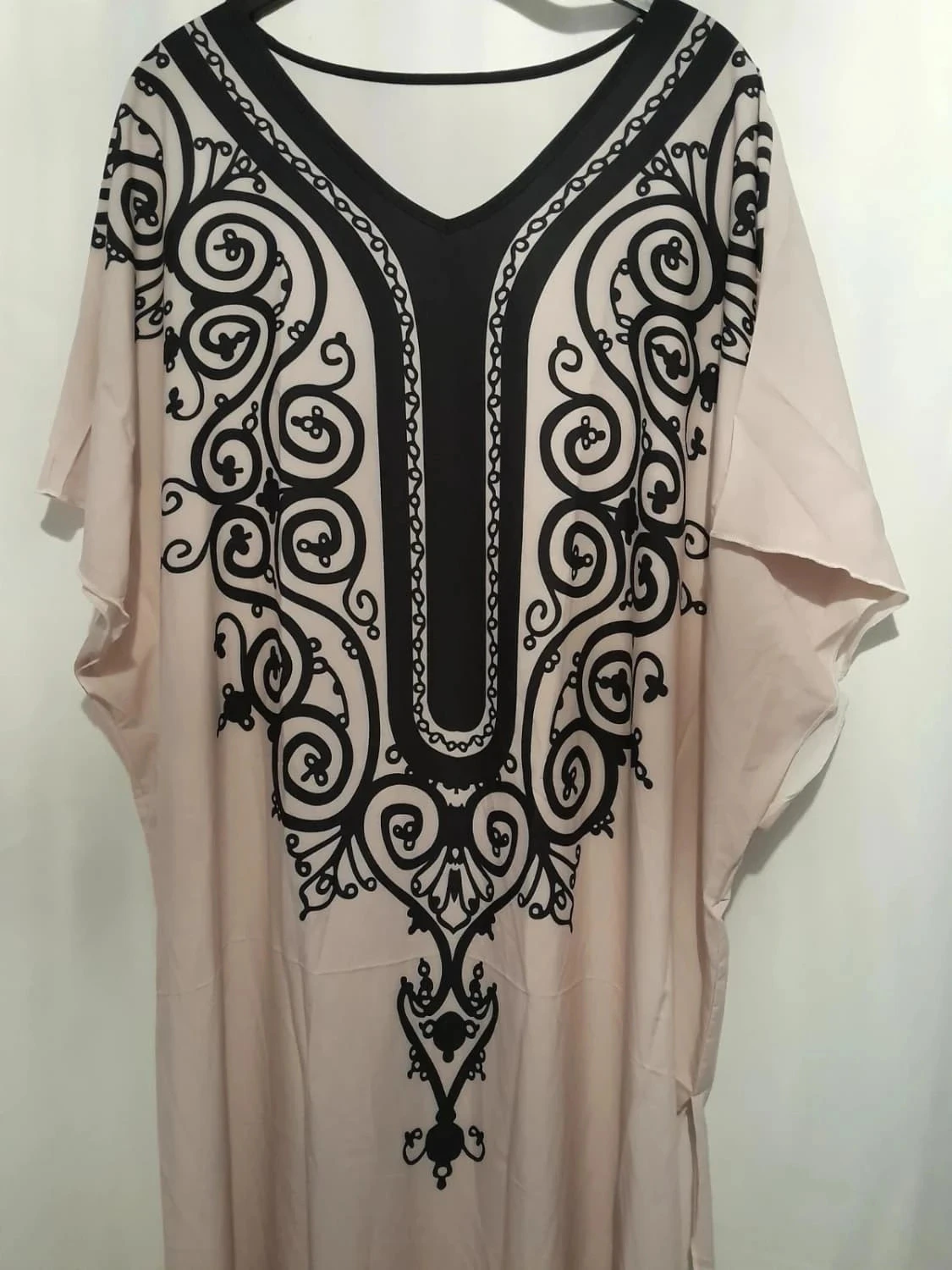 Bohemien jurk, lange caftanstijl, wijd, geschikt voor maten 52/54/56/58 – photo 2